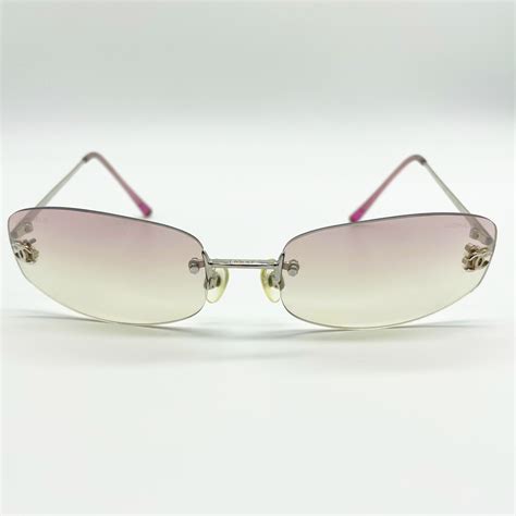 chanel rimless sunglasses pink|chanel polarized sunglasses for women.